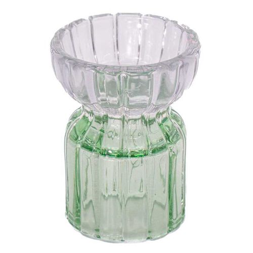 Sass & Belle Green & Blue Glass Tealight Holder